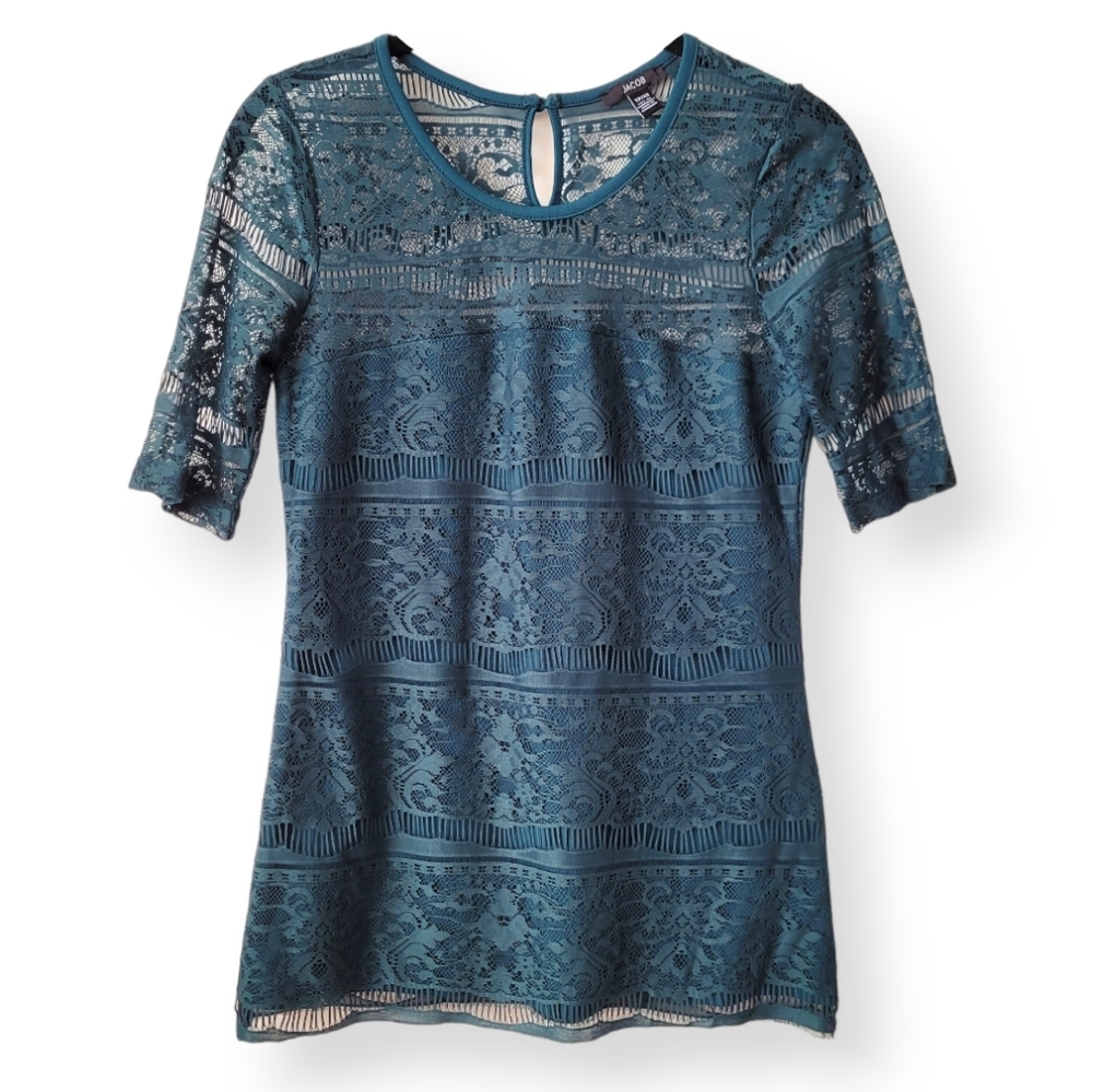 Jacob Green Lace Blouse XS